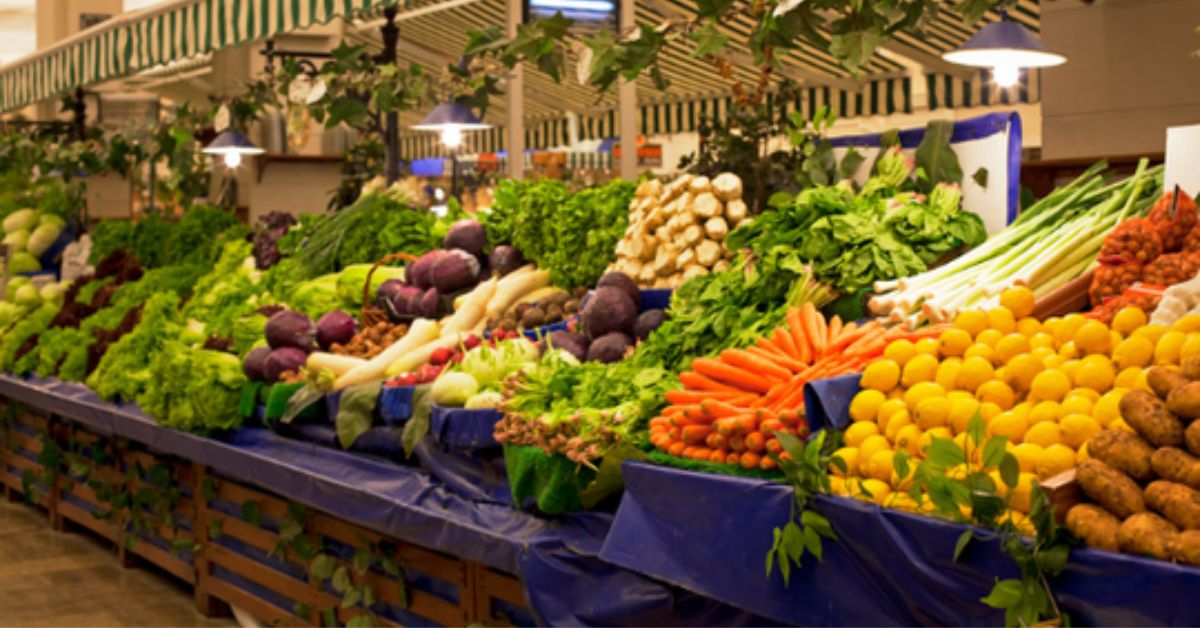 A market or produce stand